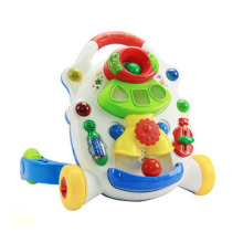 Plástico brinquedo música carrinho de bebê (h0001160)